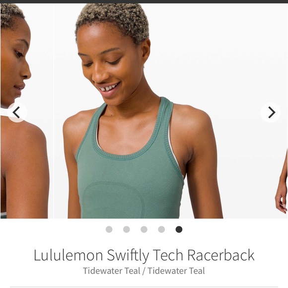 lululemon athletica Tops - Lululemon Swiftly tech racerback tank tidewater teal Sz 6